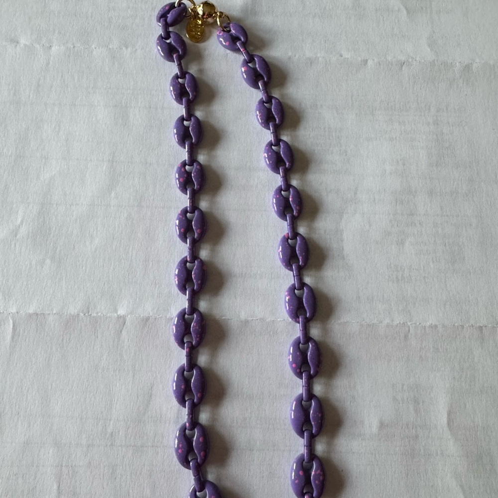 Alexa Rae - Melania Clara Alaia Lilac Link Necklace